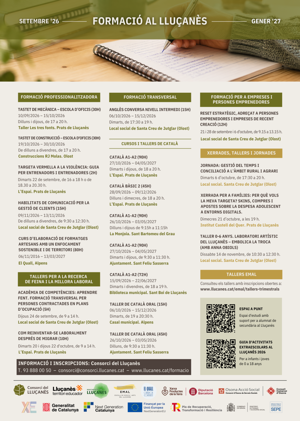 Cursos i Formació al Lluçanès